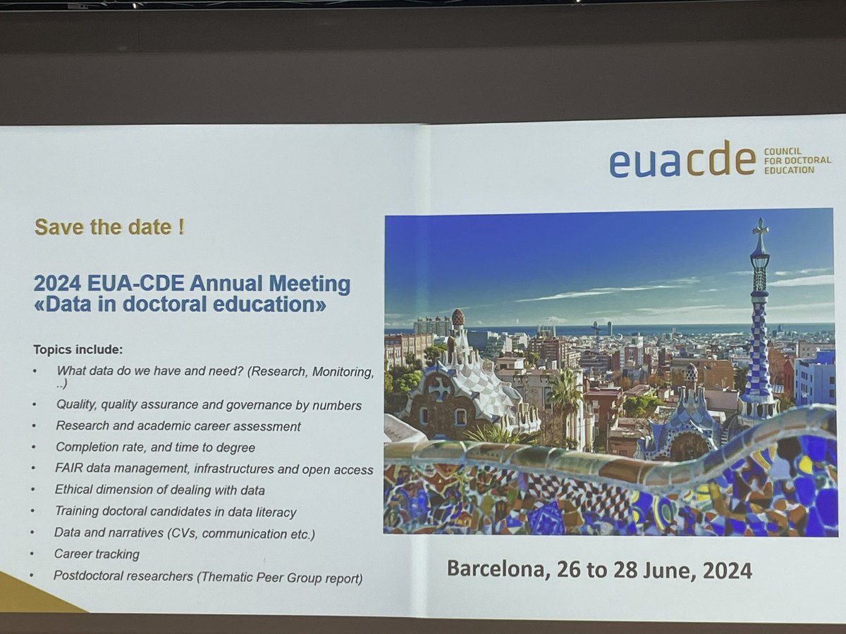 Proud that the 🇨🇿 University of Chemistry and Technology in Prague @VSCHT and the Charles University @UniKarlova became new members of @EUACDE & @PRIDE_network as well! #DoctoralEducation #PhDCareer 

Save the date! 👇 #cdeAM2023
