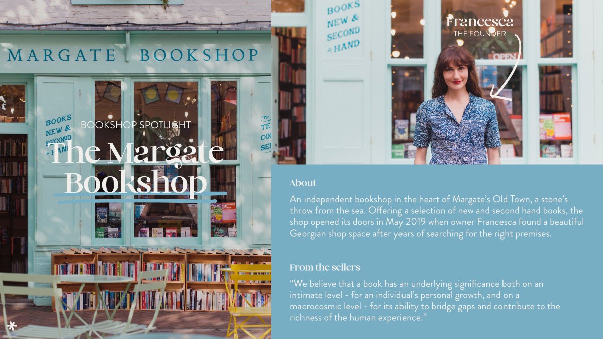 Meet The Margate Bookshop - a wonderful indie nestled in the Old Town. 🌊

Just a stone's throw from the sea, they first opened their doors in 2019 and stock a range of new and second-hand books. 📚
 
#BookshopSpotlight #bookshop