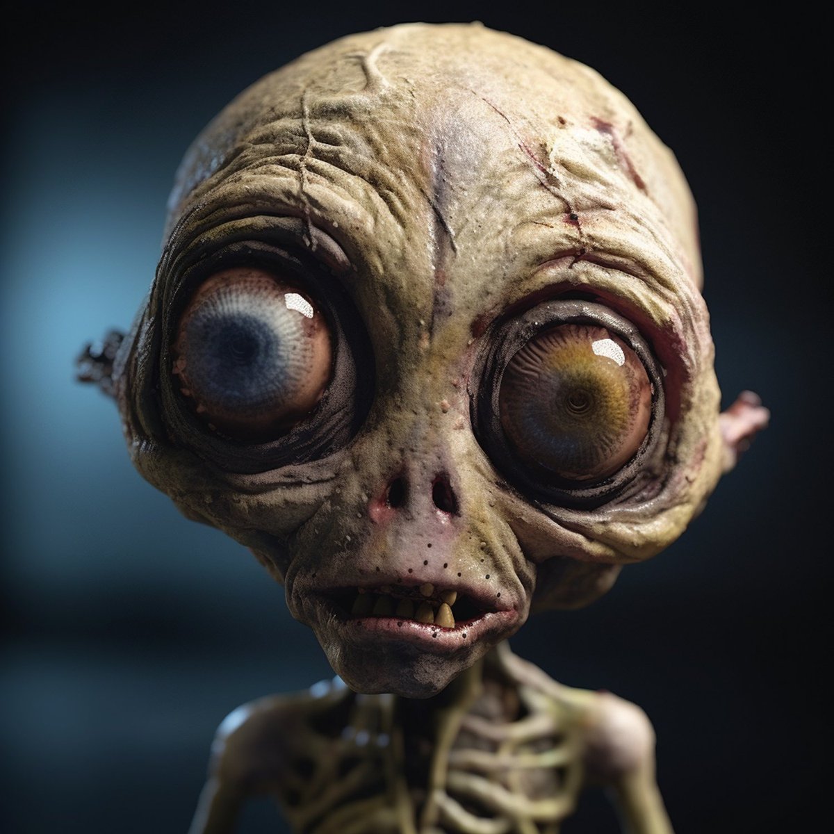 ShawShots's tweet image. Loving this artwork I made of a #zombiealienkid o.O #claymation #portrait #blender #NFTs  #BlenderArt