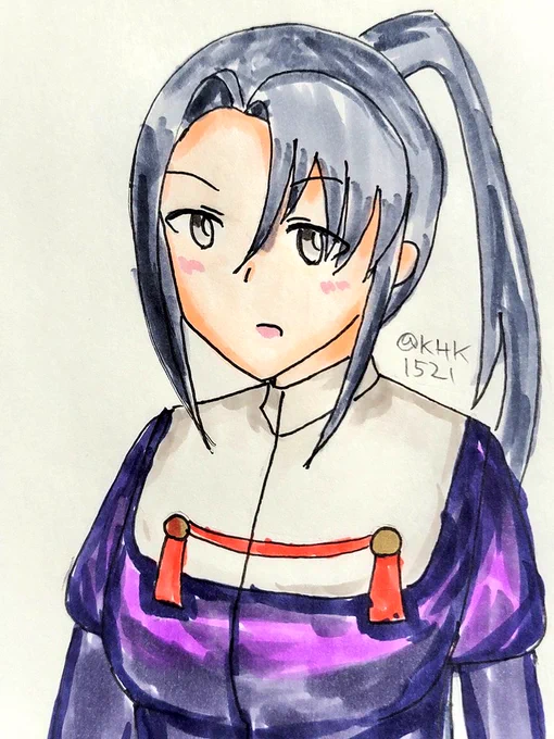 那智さん #艦これ版深夜の真剣お絵描き60分一本勝負 #艦これ版真剣お絵描き60分一本勝負_20230615 #那智進水日