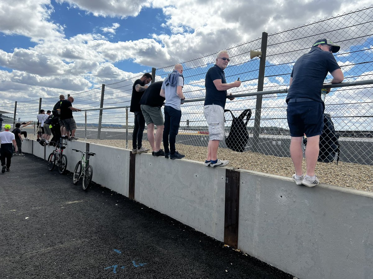 JT_Turner's tweet photo. @Dinalli This is what we had to do if we wanted to watch there at the MotoGP last year. I think construction had just got underway. It’s ridiculous. https://t.co/mn8RL4ObyS