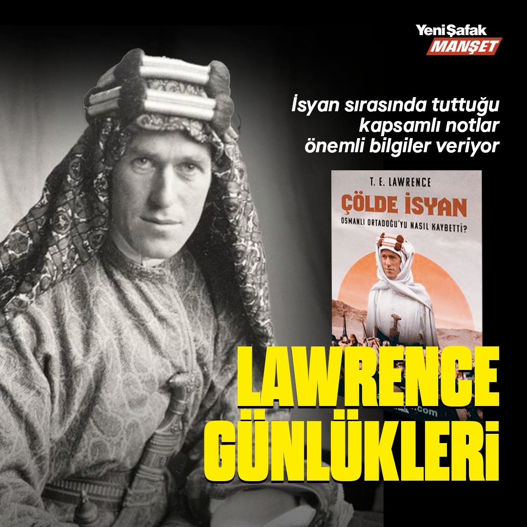 Arap dünyasıyla Osmanlı arasında yaşanan sorunları bu defa Lawrence’ın kaleminden okuyoruz. Çölde İsyan bu önemli günlüklerin yeniden gözden geçirilmiş baskısı. Kronik Yayınları arasında çıkan kitap döneme dair önemli bilgiler veriyor.
yenisafak.com/hayat/lawrence…