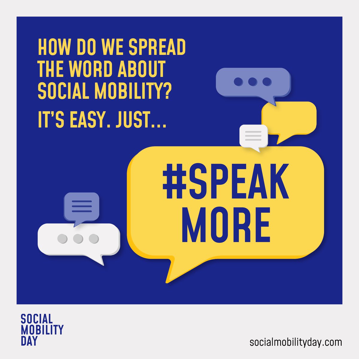 Today is #SocialMobilityDay and the theme is simple - to #SpeakMore. To share the work being done, to raise awareness and to drive more positive change. #SocialMobility is important to #employers in all industries - and I am proud to be playing my part in making a difference.