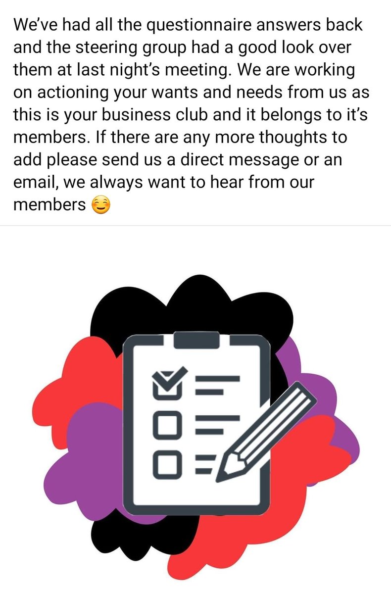 We've had all the questionnaire answers back....