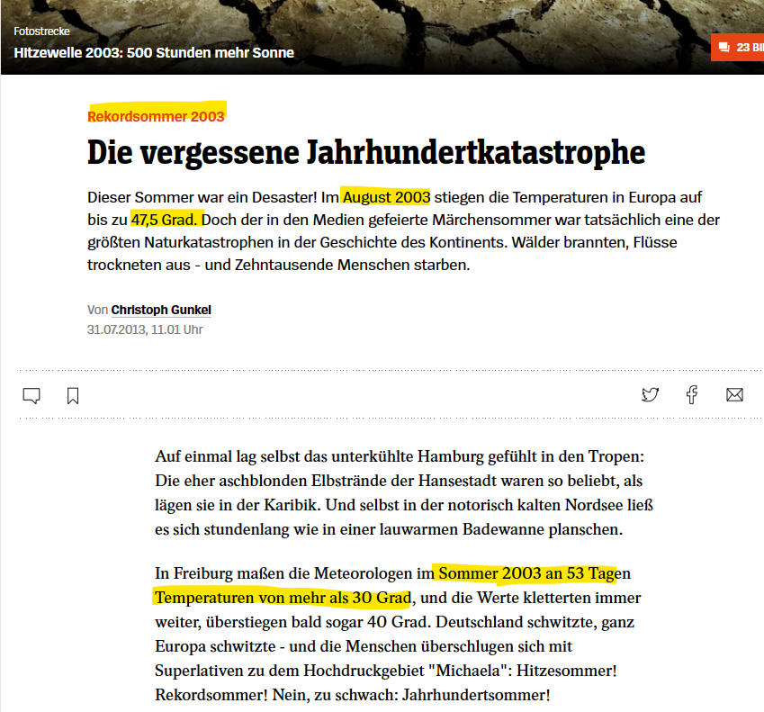 #Klimalockdown ist ganz schön vernachlässigt worden in der Vergangenheit, das geht ja mal gar nicht!
Vor allem hätte nach 2003 man Maßnahmen treffen müssen... 🤡
#MitHitzekeineWitze