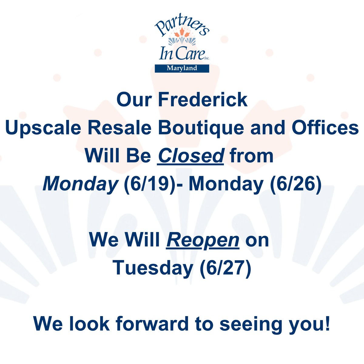 GenerationPICMD's tweet image. #upscaleresale #maryland #frederickmaryland #frederickcounty #thrift #nonprofit #partnersincare