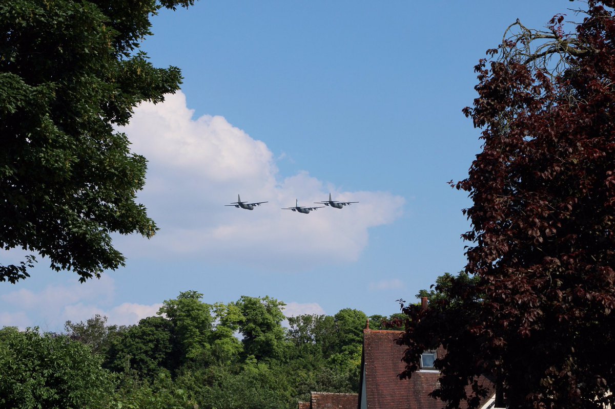 A final tribute to the <a href="/RoyalAirForce/">Royal Air Force</a> C130s, seen here flying over RAF Halton yesterday - great servants which will be dearly missed!