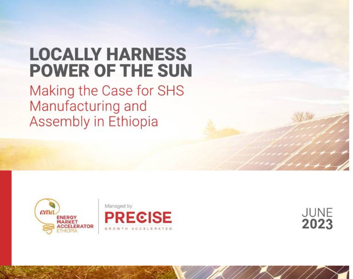 JUST RELEASED! 
Discover the untapped potential of Local Manufacturing/Assembly in #Ethiopia –creating thousands of jobs, saving close to 100 million dollars, &amp; reducing the country's reliance on imported #energy.  

Read more 👉shorturl.at/hFL69

#solar #SDGs <a href="/SEforALLorg/">Sustainable Energy for All</a>