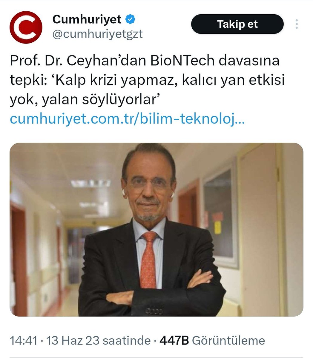 ErkanTrukten's tweet photo. ⭕️AÇIK AÇIK  SAĞLIĞI TEHLİKEYE ATACAK YALAN SÖYLÜYOR!

1️⃣Mehmet Ceyhan hala ana akım medyada konuşarak açık açık halk sağlığını tehlikeye atıcı yalanlar söylemektedir. 

Belge ve bulguları görmezden gelen gazeteler ve medya bu yalanların yayılmasından sorumludur. https://t.co/lVtN4YovmN