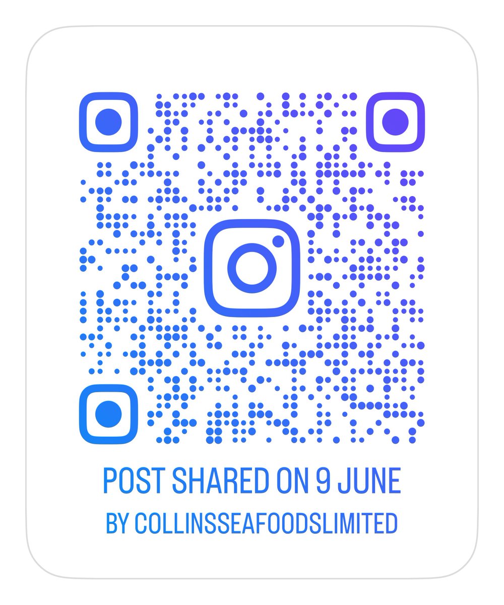 collinsseafoods's tweet photo. Want to know what happens on a typical day at Collins Yorkshire? Scan our QR code to watch our #reel and step into the shoes of Dave, our #DeliveryDriver, who brings our customers the finest quality #FrozenAtSea products every weekday! https://t.co/u2zmaygioj