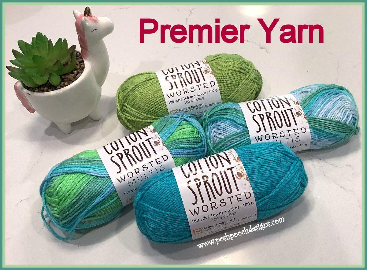 SaraSachCrochet's tweet photo. The New Cotton  Sprout Worsted Weight Yarn, Medium (4)
Solids And Multis -
Click This Link: https://t.co/bYwsgYu7Uv
To See All The Colorways available!
#premieryarn #makeitwithpremier #cottonyarn https://t.co/wQ6pDAMa3e