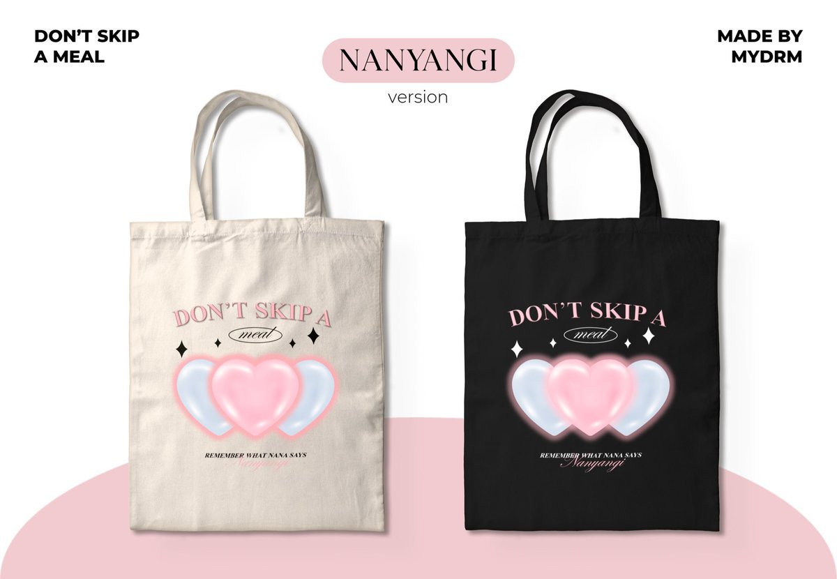 help rt | #MY7DRMGO

‘Don’t Skip A Meal’ Tote Bag

♡ 1st payment : RM18
♡ 2nd payment : local postage  
♡ version: jaemin | nanyangi

deadline : 23 June 2023

form : forms.gle/M5hxLtYMZEtyma…

wts lfb my #pasarnct #pasarnctmy