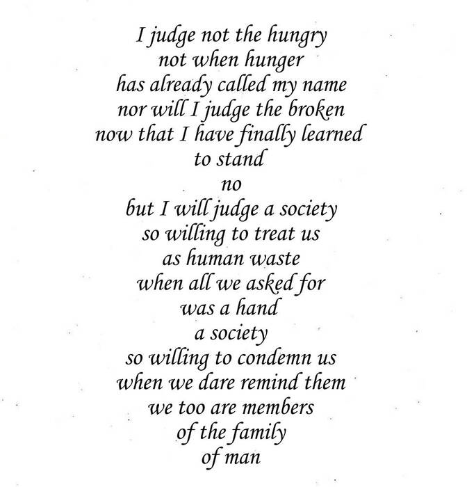 BklynMercado's tweet image. #vssdark

I judge not the hungry
not when hunger
has already called my name
nor will I judge the broken
now that I have finally learned
to stand...

#poetry 
#WritersPost
#micropoetry
#poetrycommunity