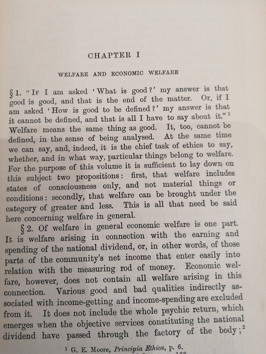 I have come across this treasure in the NIESR library. The 1912 first edition of A. C.Pigou's 'Wealth and Welfare'. I suspect I will be spending the rest of today reading it.... @NIESRorg #EconomicMeasurement