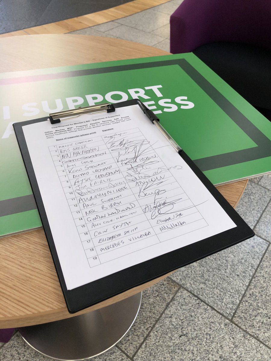 neilpooran's tweet photo. New - The proposals from @GillianMacMSP for abortion clinic buffer zones have just reached  the required 18 MSP signatures to move to the next stage at Holyrood. @backoffscotland https://t.co/DwP5v0z7gA
