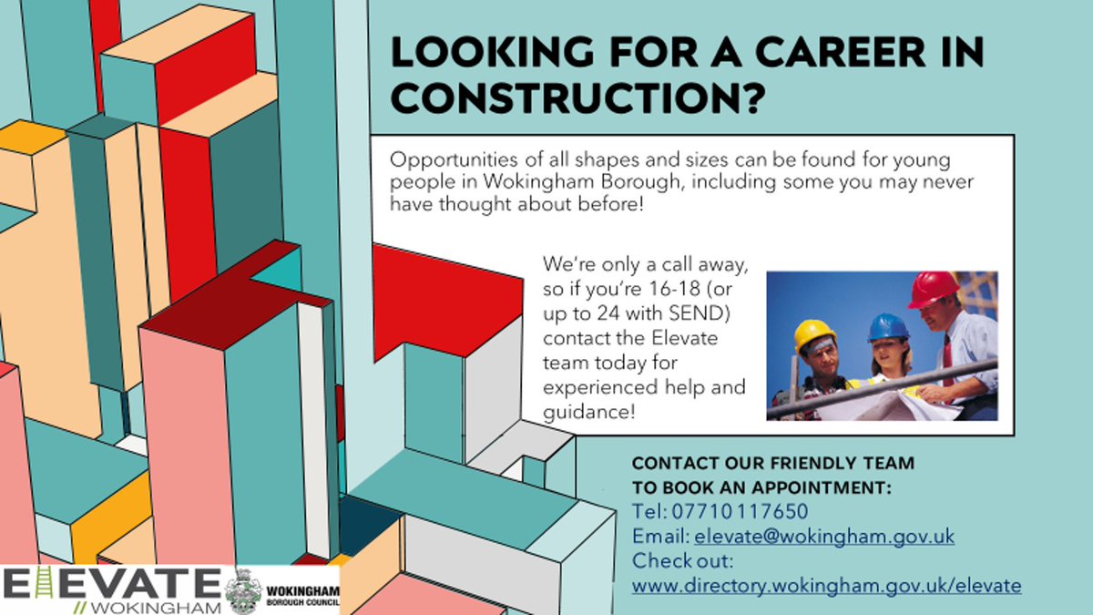 ElevateHub's tweet photo. Looking for a job or training course in the construction sector? Elevate is all too happy to help, offering free advice and guidance as well as working with our local partners to help find opportunities! If you're interested, just get in touch! https://t.co/rPs8npktp1