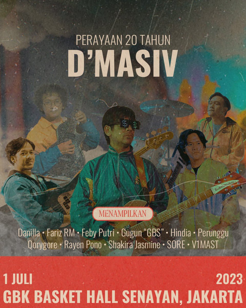 RianEkkyP's tweet photo. Gw pingin beliin 2 tiket standing konser dua dekade D’MASIV (gw jamin gak kalah keren sama konser coldplay) buat lo lo yang lihat tweet ini.. syarat nya mudah.. like lalu Quote twit dengan komen Lagu D’MASIV mana yang relate sama hidup lo dan sebutkan alasan nya.. hanya untuk 2 orang beruntung!!