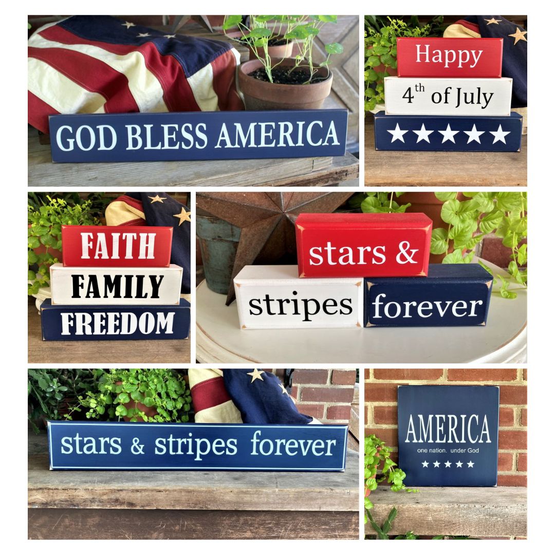 CountryWorkshp's tweet photo. Red, White and Blue! Decorate for America's Birthday with our made in America handcrafted goodies. Head on over to our Americana Collection. #madeinmaryland
#handcraftedhomedecor
#4thofJuly
#patrioticdecor
#SMILEtt23
https://t.co/6xs4zwnx9c https://t.co/TBOJqIDS1r
