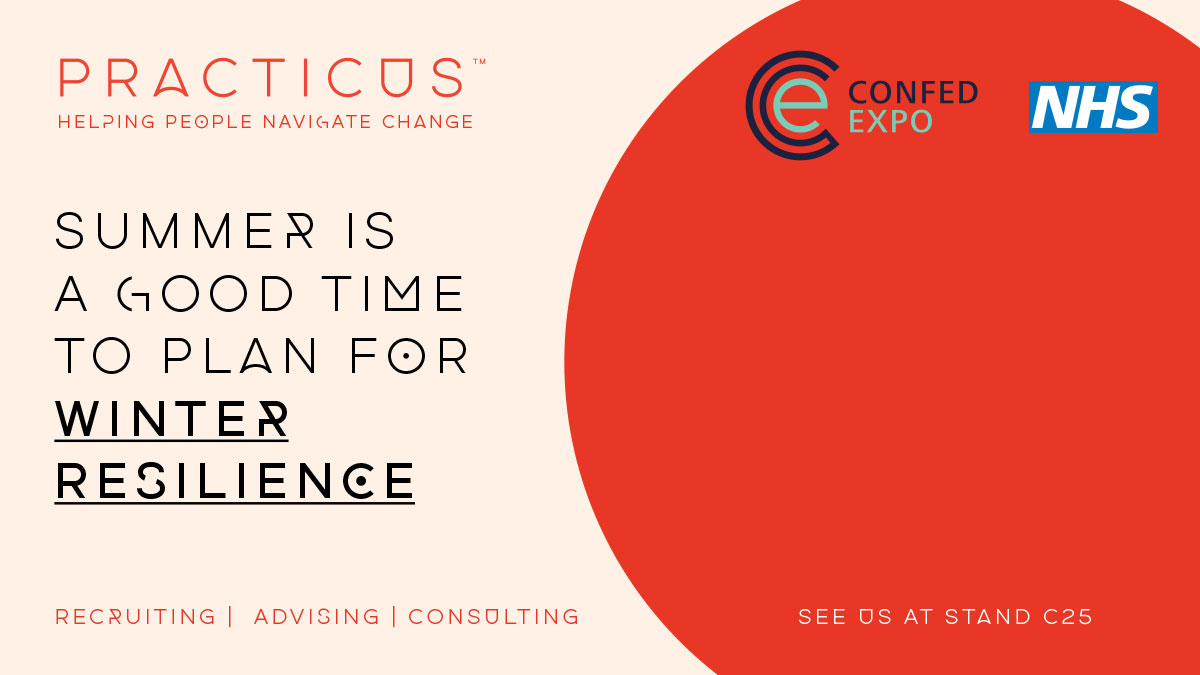 The Practicus Team at Confed can help build your winter resilence plans -- and team -- before winter starts.   #nhsconfed