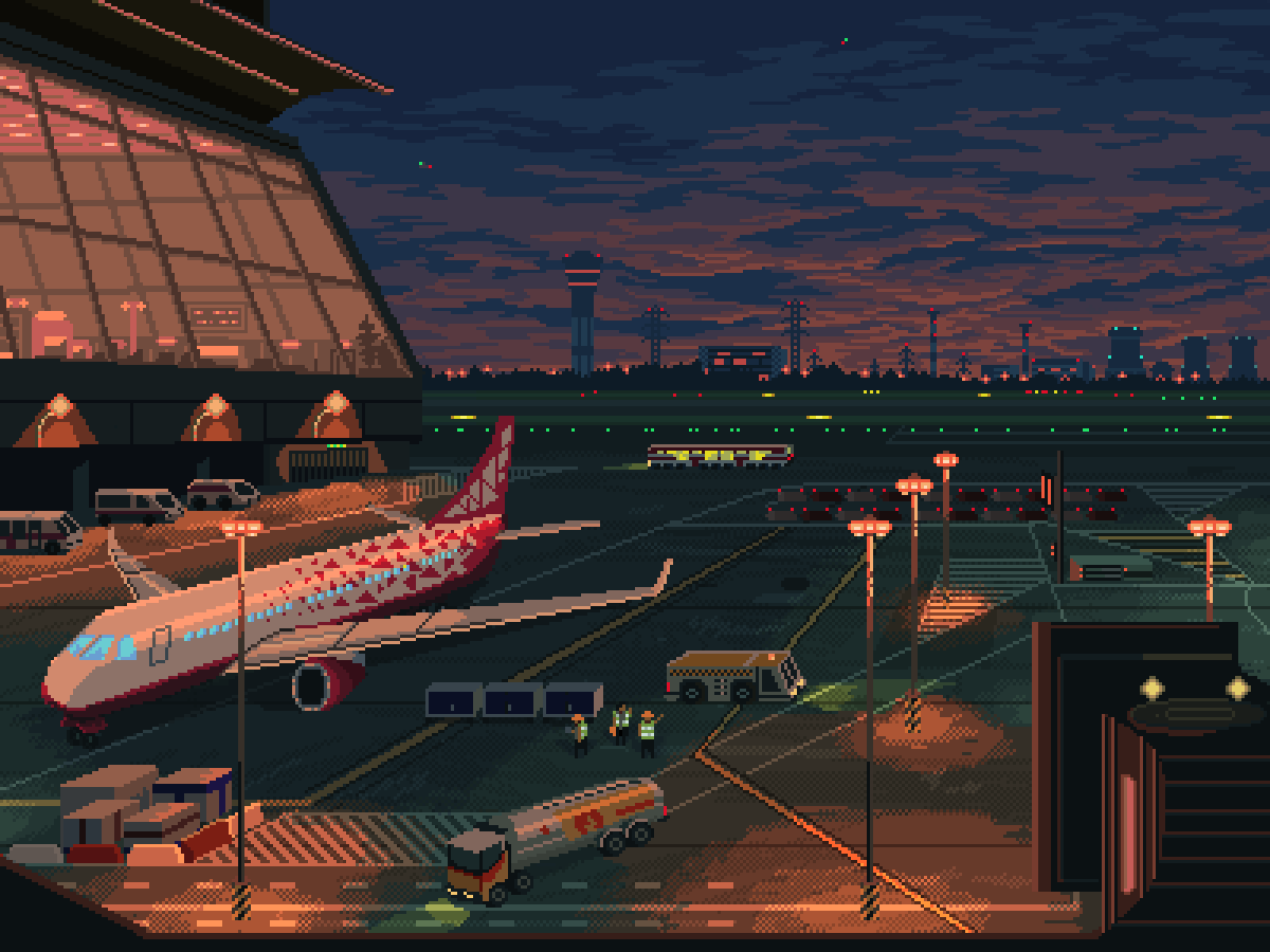 Airport (2018)  #pixelart