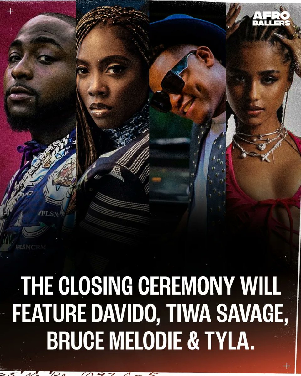 Celebrities like Davido & Tiwa Savage will perform on the closing ceremony.