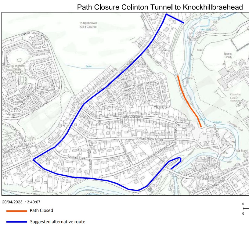 TunnelColinton's tweet image. Don't plan to visit the Colinton Tunnel mural today or tomorrow (15/16 June).  The long-awaited new bridge is being transported through the tunnel and craned into position at Katesmill, so the Water of Leith Walkway is closed.  It will be good to be able to cross the river again!