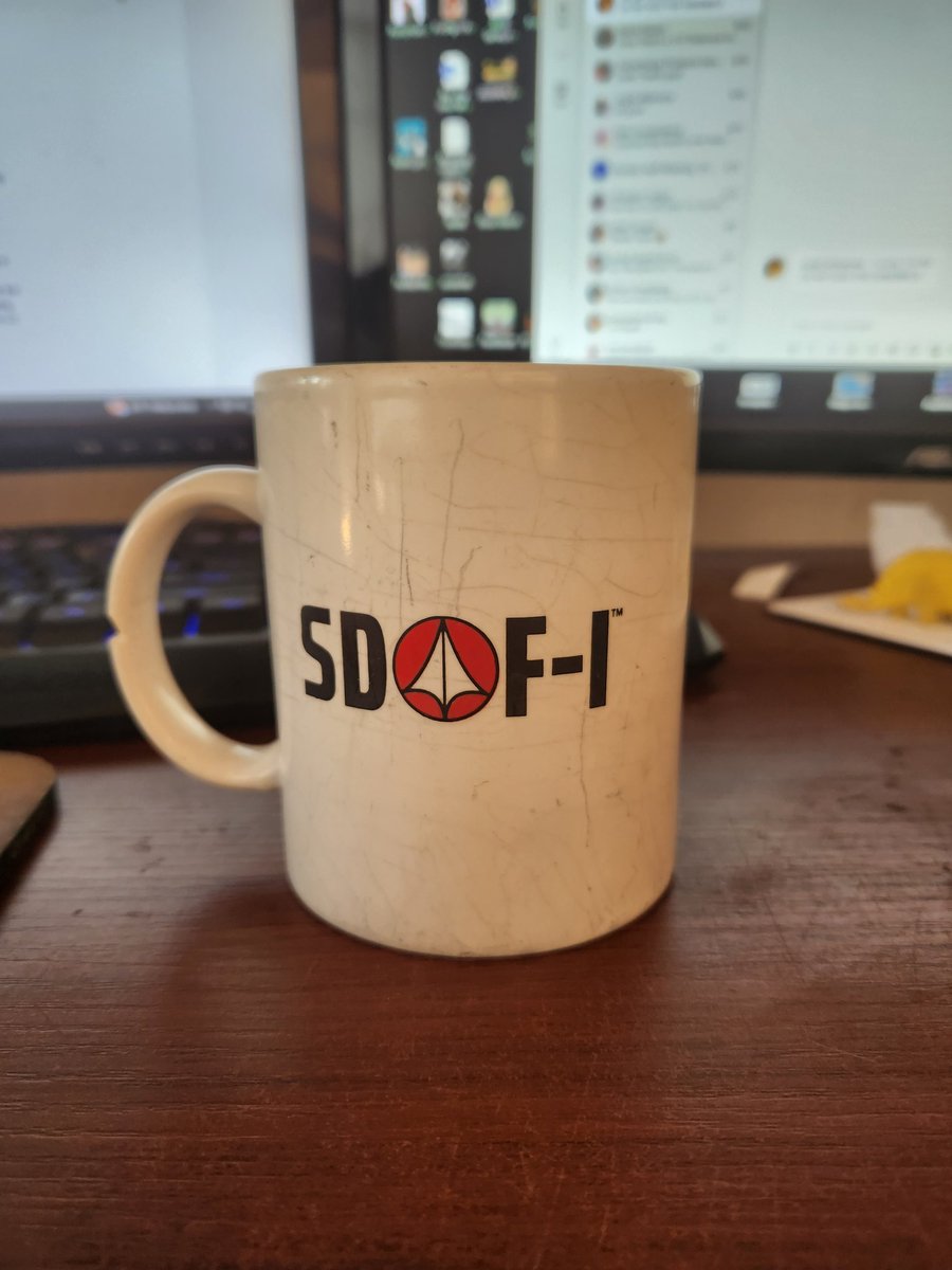 Mug check. Show me your mug. I've had this one since 2007 when I was working on the Robotech #ttrpg
