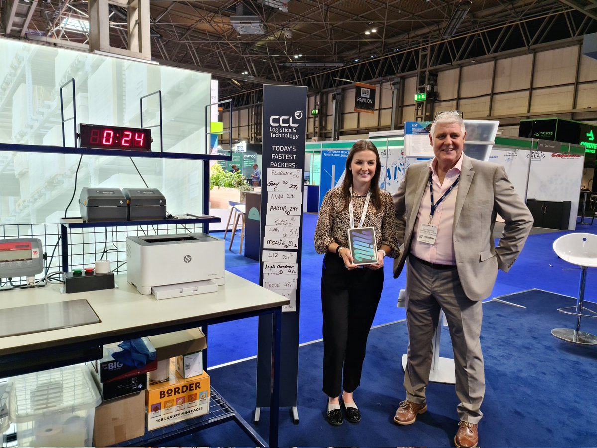 Congratulations to Florence, the final #Pack Station Challenge winner of #Multimodal23 , with 24 secs. Another record!