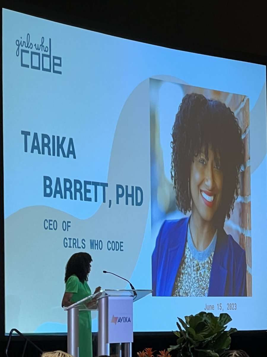 brittdice's tweet image. “No career should be out of reach for women, especially roles within technology and stem” - -Tarika Barrett @AVIXAWomen #avixawomen #infocomm23 #avtweeps