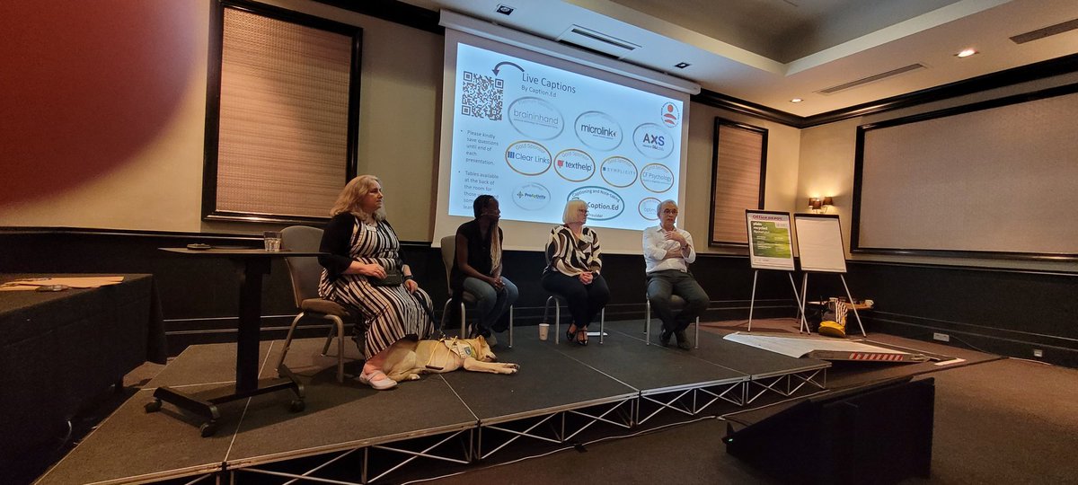 First session of the afternoon, useful tips from our Panel on supporting disabled students into employment @nassersiabi @ChikoNcube Sharron Sturgess and Caroline Huntley @NADP_UK # NADP2023 #DisabledStudents