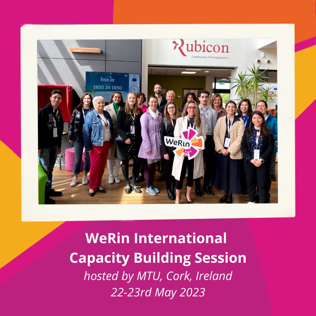 WeRinproject's tweet photo. Here’s a flashback to the #WeRin 𝐈𝐧𝐭𝐞𝐫𝐧𝐚𝐭𝐢𝐨𝐧𝐚𝐥 𝐂𝐚𝐩𝐚𝐜𝐢𝐭𝐲 𝐁𝐮𝐢𝐥𝐝𝐢𝐧𝐠 𝐒𝐞𝐬𝐬𝐢𝐨𝐧 hosted by @MTU_ie in Cork, Ireland, on May 22-23, 2023.

#femalegraduateentrepreneurs #erasmusplus #knowledgealliance #inclusiveecosystems https://t.co/jJqt72u9c7