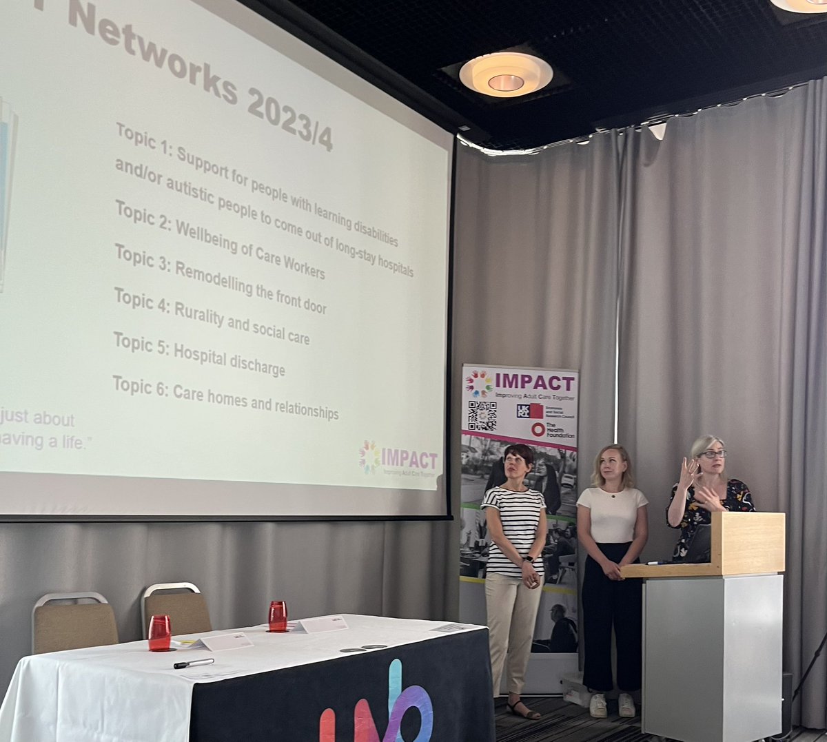 @kateameliah and the #IMPACTNetworks team sharing the new topics for Networks 2023-2024 #ImprovingAdultCare