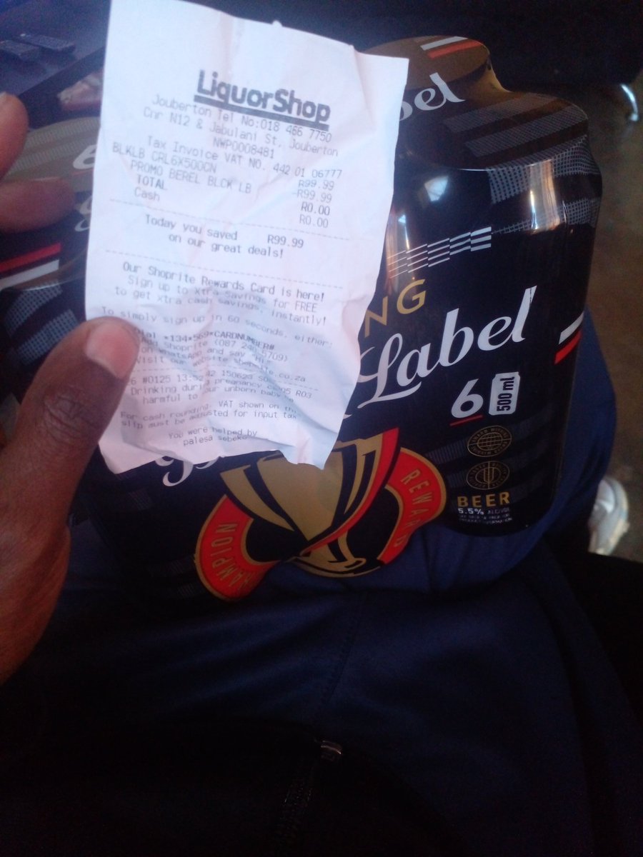 @blacklabelsa Just fetched mine. 
#ChampionBeer