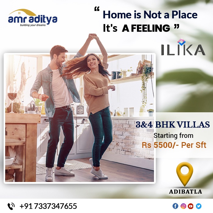 “Home is not a place it's a FEELING”

Book a 3 to 4BHK Villas with a trusted Amr Aditya Real estate in Hyderabad.
Contact us: +917337347655
.
.
.
.
#amraditya #realestateagents #realestatedeveloper #Ilika #ilikahomes #ilikavillas #modernvilla #Adibatla #adibatlarealestate