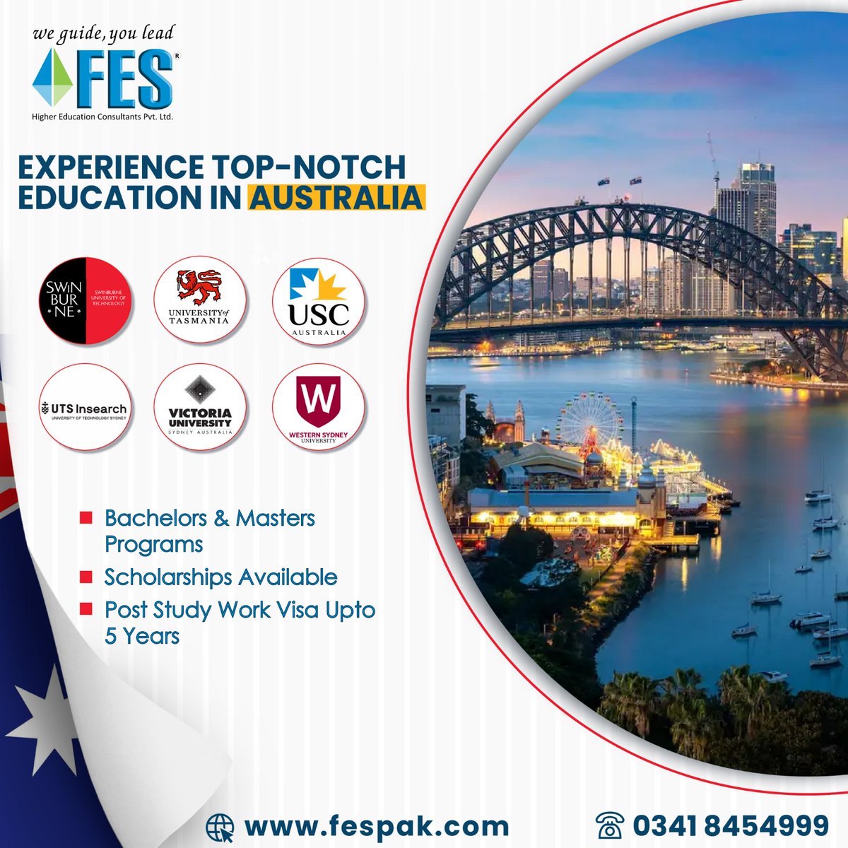 Experience Top-Notch Education in Australia!

Call/#WhatsApp: 0341 8454999

#fes #fes2023 #fesconsultants #studyabroad #studyvisa #Australia #studyinaustralia #study #education #internationaleducation #PTE #IELTS #highereducation #studyabroadconsultants #scholarships