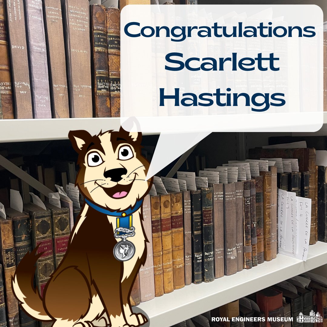 Congratulations, Scarlett Hastings! You are our winner of the Snob the Dog Holiday Trail and have won your choice of book from our museum shop!

#REMuseum #RoyalEngineers #MedwayRiverLit #YoungReaders #Visitmedway #ReadingCommunity #CurrentlyReading  #daysoutwithkids #prizewinner