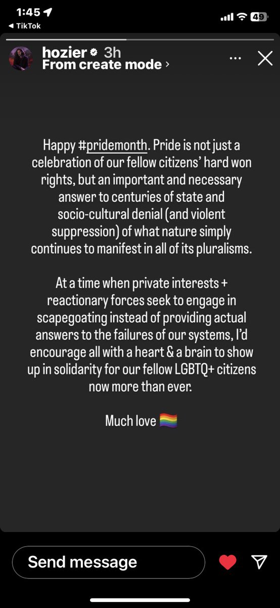 hozier posted the most hozier happy pride month ever