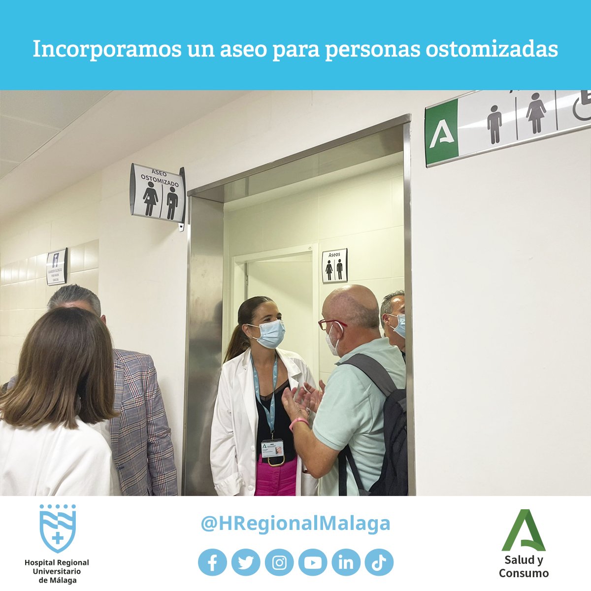 🔹 Profesionales de las unidades implicadas, junto a miembros de las asociaciones @ACCU_Malaga  y Ostomizados de Málaga, han visitado hoy las instalaciones.
📲 acortar.link/BgBJv6 
#HRUMContigo @saludand