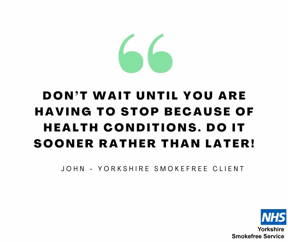 YSmokefree's tweet photo. Quit smoking, sooner rather than later!
We are here to help you when you are ready to quit smoking. Speak with our friendly team today to find out how we can help you 👇
https://t.co/zCFuNFfBJf
#quitsmoking #stopsmokingtoday https://t.co/CtfYmL60ge