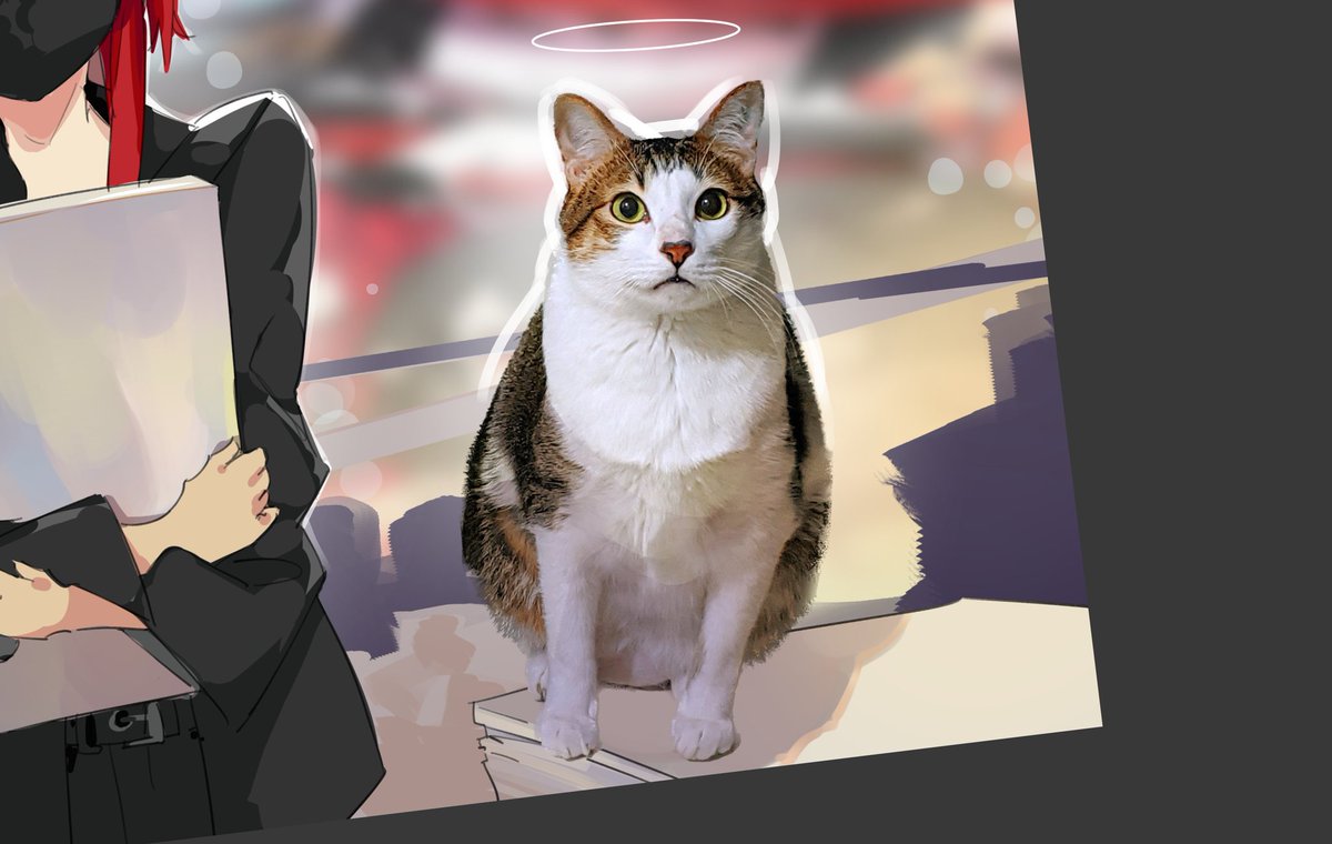 「my goodest boy already left. we'll miss 」|aru | part-time artist, fulltime butler of 8 catsのイラスト