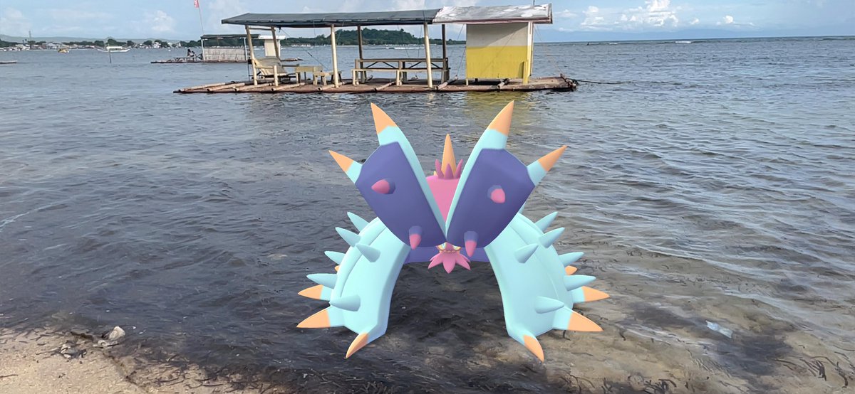 The spikes of #Toxapex can be used in monitoring its surroundings 😱

#Pokemon #PokemonGo #GoSnapshot #ARPhotoADay #PokemonGoBuddy #ポケモンGO #Pokemon25