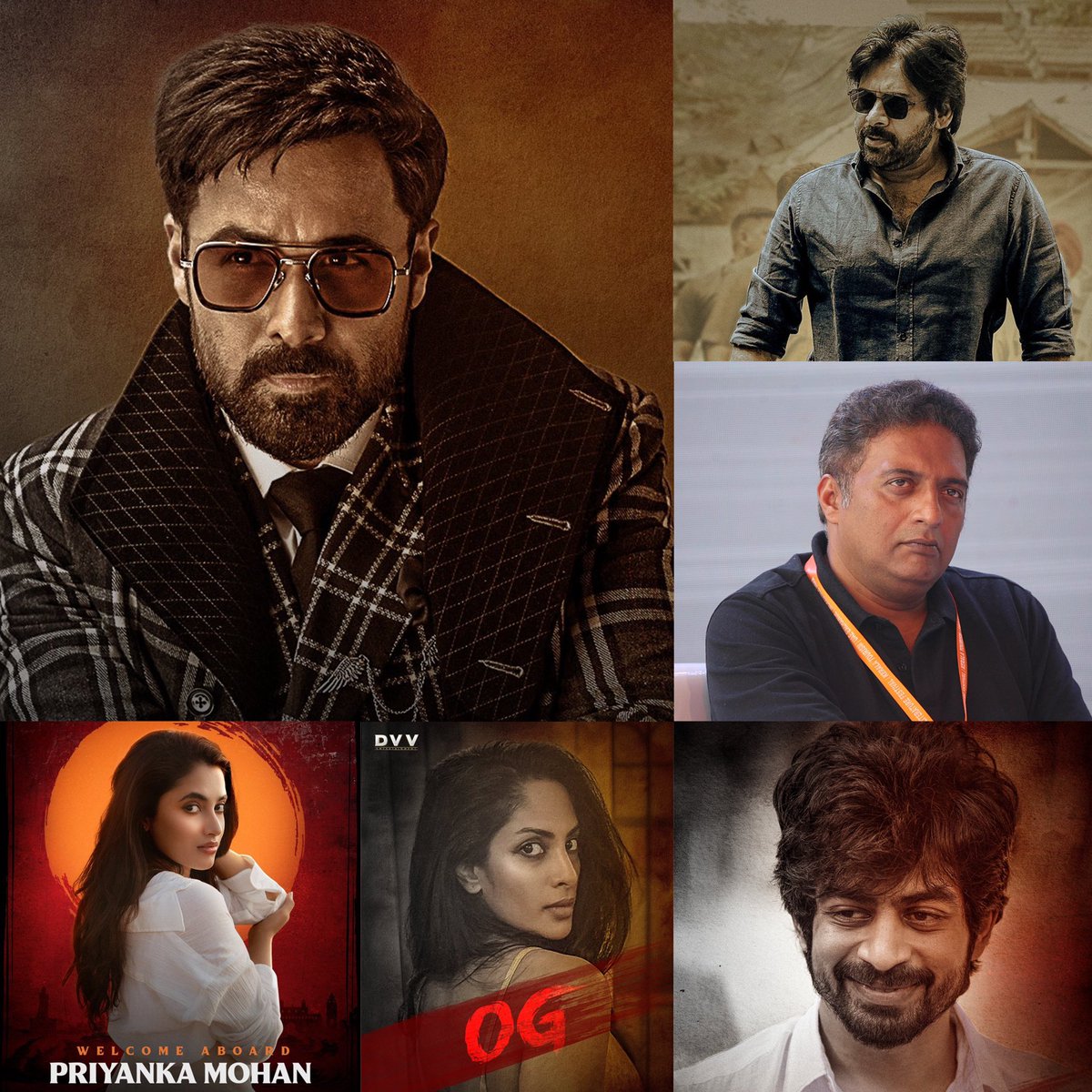 The cast of #OG 🔥

#EmraanHashmi #PawanKalyan #PrakashRaj #ArjunDas #SriyaReddy #PriyankaMohan and few more

#FireStormIsComing 
#TheyCallHimOG