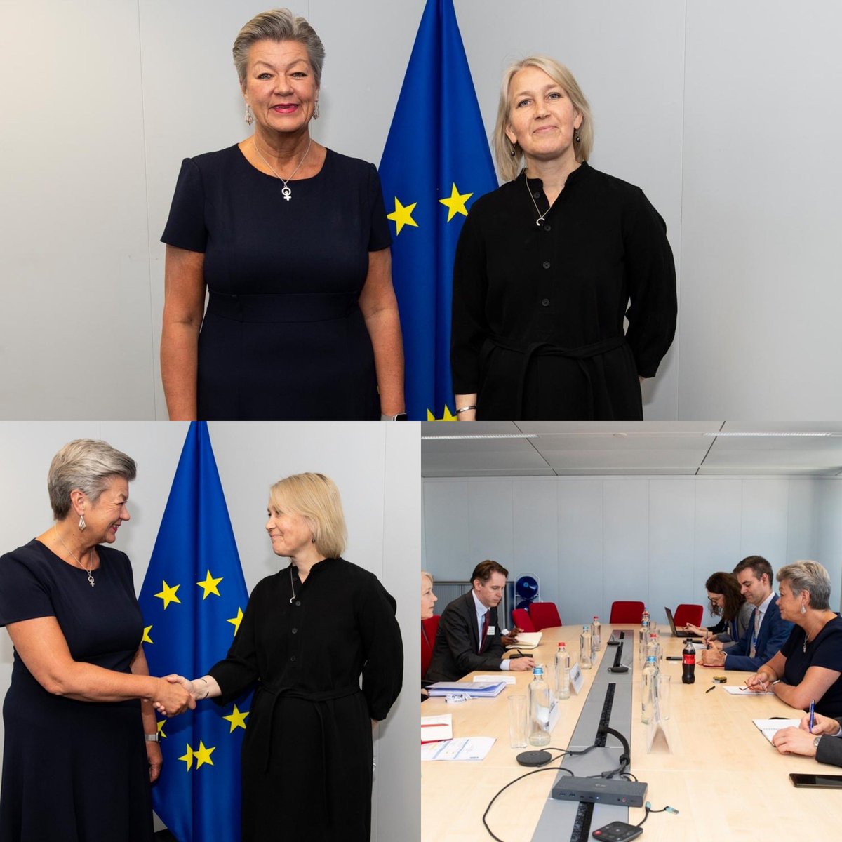 Great discussion w/ Commissioner @YlvaJohansson about development solutions to irregular migration and forced displacement. 
@UNDP also works closely with @EUHomeAffairs to promote a #SaferRegion in South-East Europe, supporting disarmament & arms control.