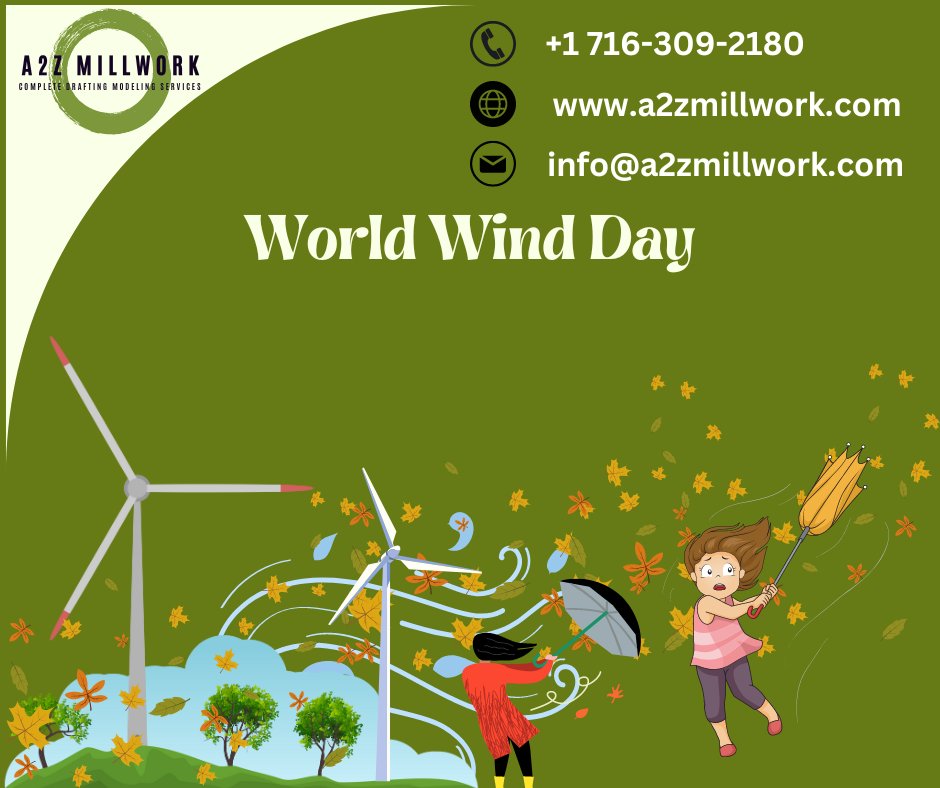 🌬️ Happy World Wind Day! 🌍💨

Let's celebrate the power of wind energy and its contribution to a sustainable future, from powering our homes to fueling clean transportation.

#A2zmillwork #lasvegas #canada #usa #ontario #WorldWindDay #RenewableEnergy #SustainableFuture