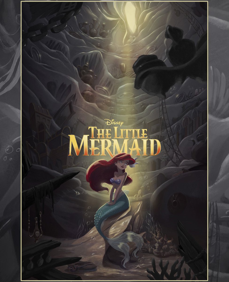 My poster and variant for the inmortal Walt Disney Studios classic "THE LITTLE MERMAID" (1989).

Officially Licensed by <a href="/disney/">Disney</a> 

Prints will be available for purchase on Today (6/15) 12PM ET, (18:00h Spain) 
on  <a href="/BottleneckNYC/">Bottleneck Gallery</a> Bottleneckgallery.com
<a href="/gallerypulse/">Pulse</a> @eyelandprints