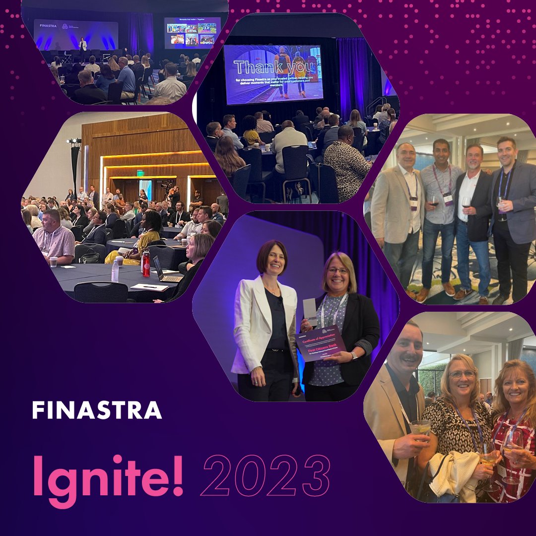 FinastraFS's tweet photo. 🚀 At #FinastraIgnite2023 last week, we had the privilege of hosting our valued Community Bank and Credit Union customers from across the US. We discussed the latest trends, challenges, and opportunities in the industry. Thank you, all!
#FinastraUniversalBanking #FusionPhoenix https://t.co/2GlGsDdwLS