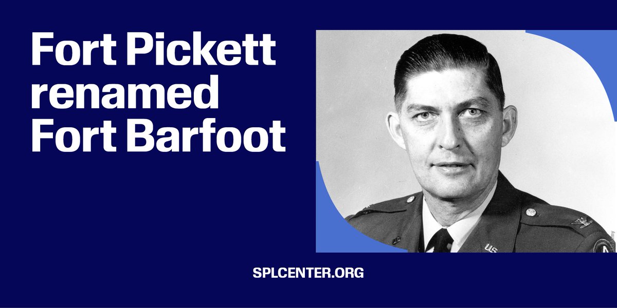 Southern Poverty Law Center on Twitter "Fort Pickett ️ Fort Barfoot