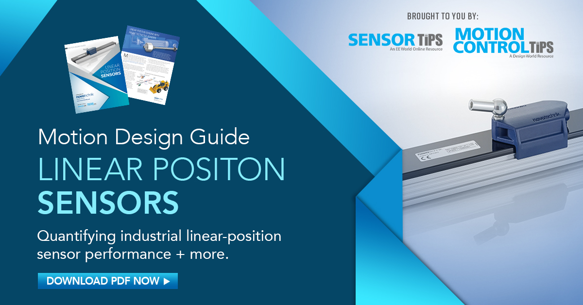 DesignWorld's tweet photo. In this Design Guide, editors of @DesignWorld detail some of the most common sensing options for tracking linear position and travel.
#SensorTips #MotionControlTips
Download your free copy here: https://t.co/IzCCULjO4I
Offered Free By: @novotechnik https://t.co/25X3X8q9YY
