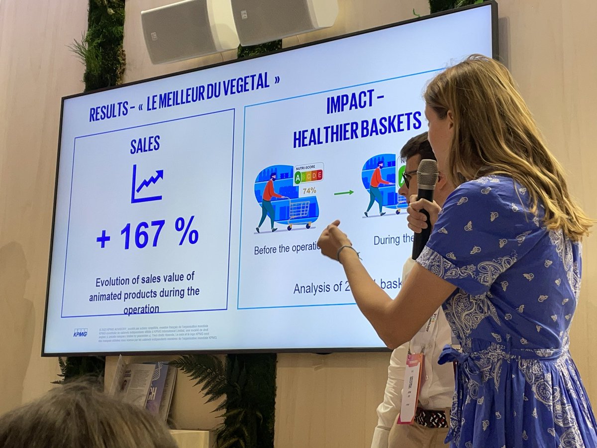 camillejourdain's tweet photo. « Quand on parle de transition alimentaire, le temps des coalitions est venu. »
Exemple avec cette campagne « Le meilleur du végétal ». 6 grandes marques ont travaillé ensemble pour en faire un succès, notamment Carrefour.
Jérémie Joss @KPMG_France
#VivaTech #VivaKPMG #FoodTech https://t.co/XdMI8BbxEI