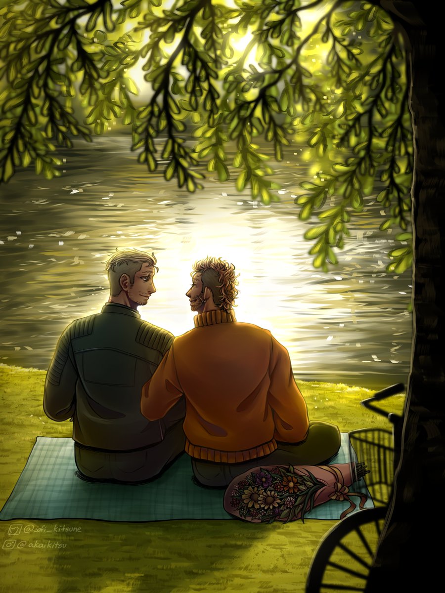 sofi_kitsune's tweet photo. Al fin terminé mi parte del #DesafioVolkacio que me dió @Miss_Mersa

Mi palabra era "Paseo", abajo dejaré la imagen que me tocó de referencia 💚🌿

#volkacio #volkaciocanon #horacioperez #viktorvolkov https://t.co/BjeCHQhei0